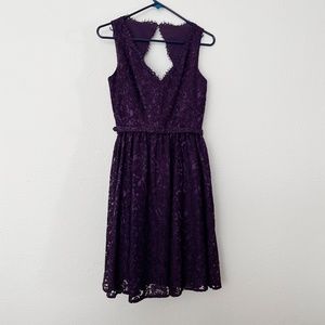 Eliza J deep Plum Dress